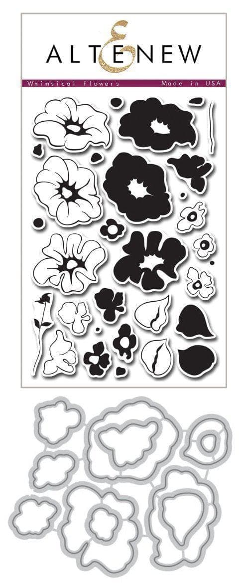 altenew-whimsical-flowers-stempelset-stanzen-bundle-blumen image 1