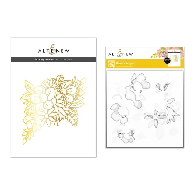 altenew-flowery-bouquet-hot-foil-plate-blumenstrauss image 1