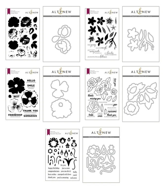 altenew-stamped-sketched-bundle-stempel-stanzen-rosen-10-teilig image 1