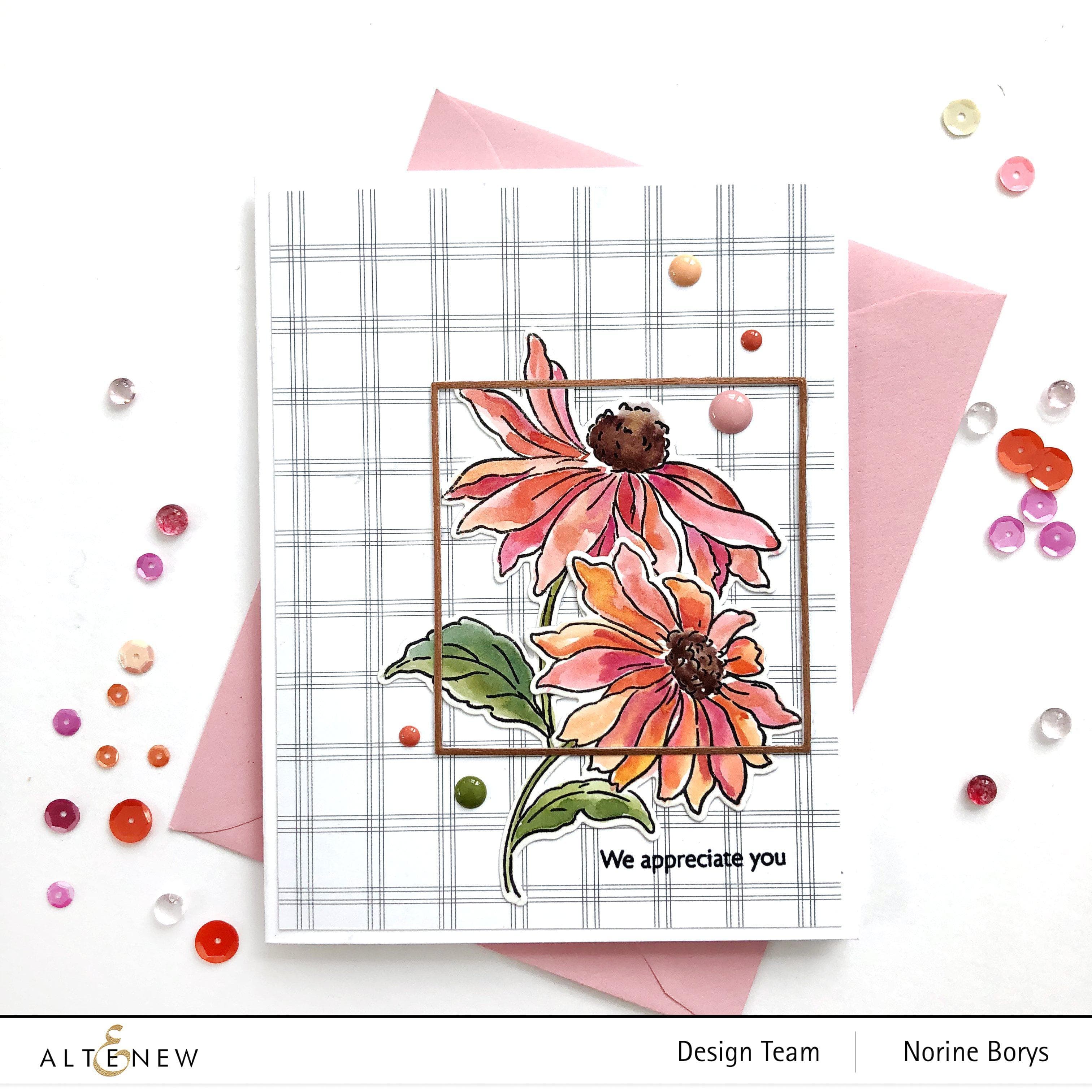 altenew-build-a-flower-coneflower-stempel-stanzen-ink-bundle image 2