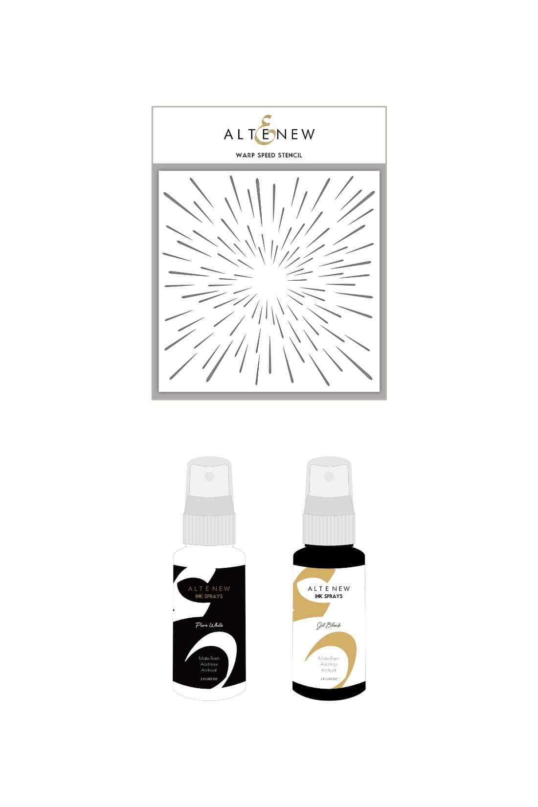 altenew-inks-warp-speed-stencil-spray-set-schwarz-wei image 1