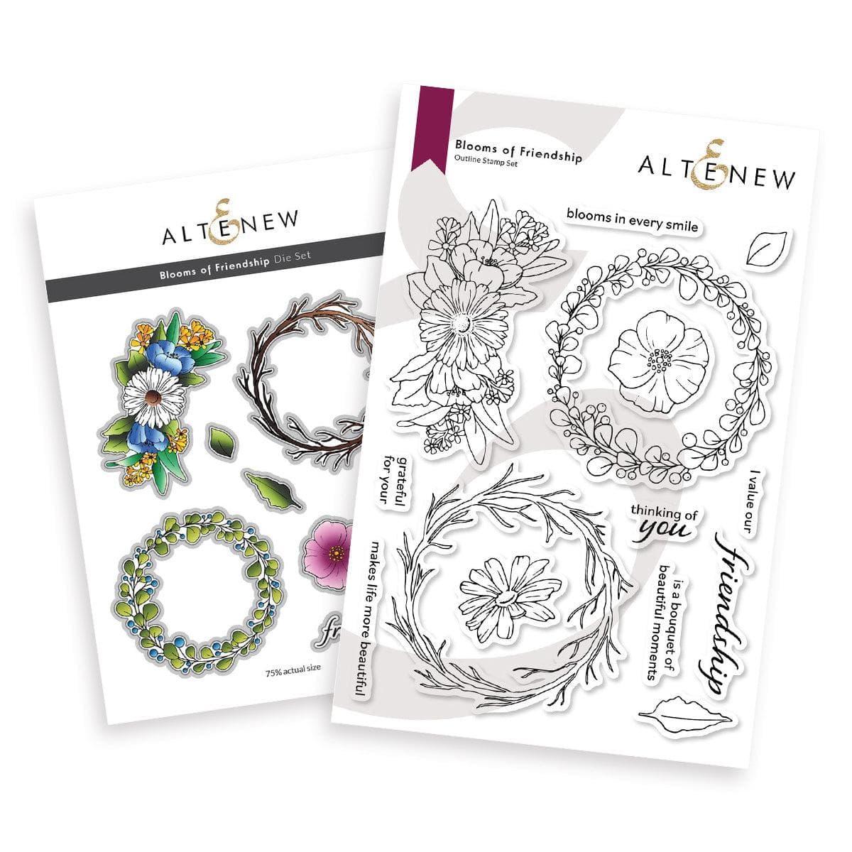 altenew-blooms-of-friendship-stempel-stanzen-bundle-blumen image 1