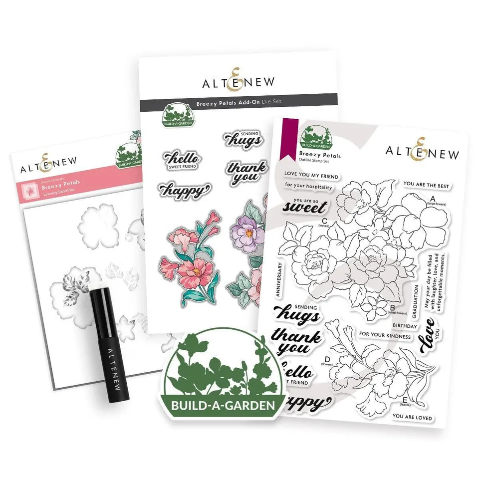 altenew-build-a-garden-breezy-petals-stempel-stanzen-set image 1