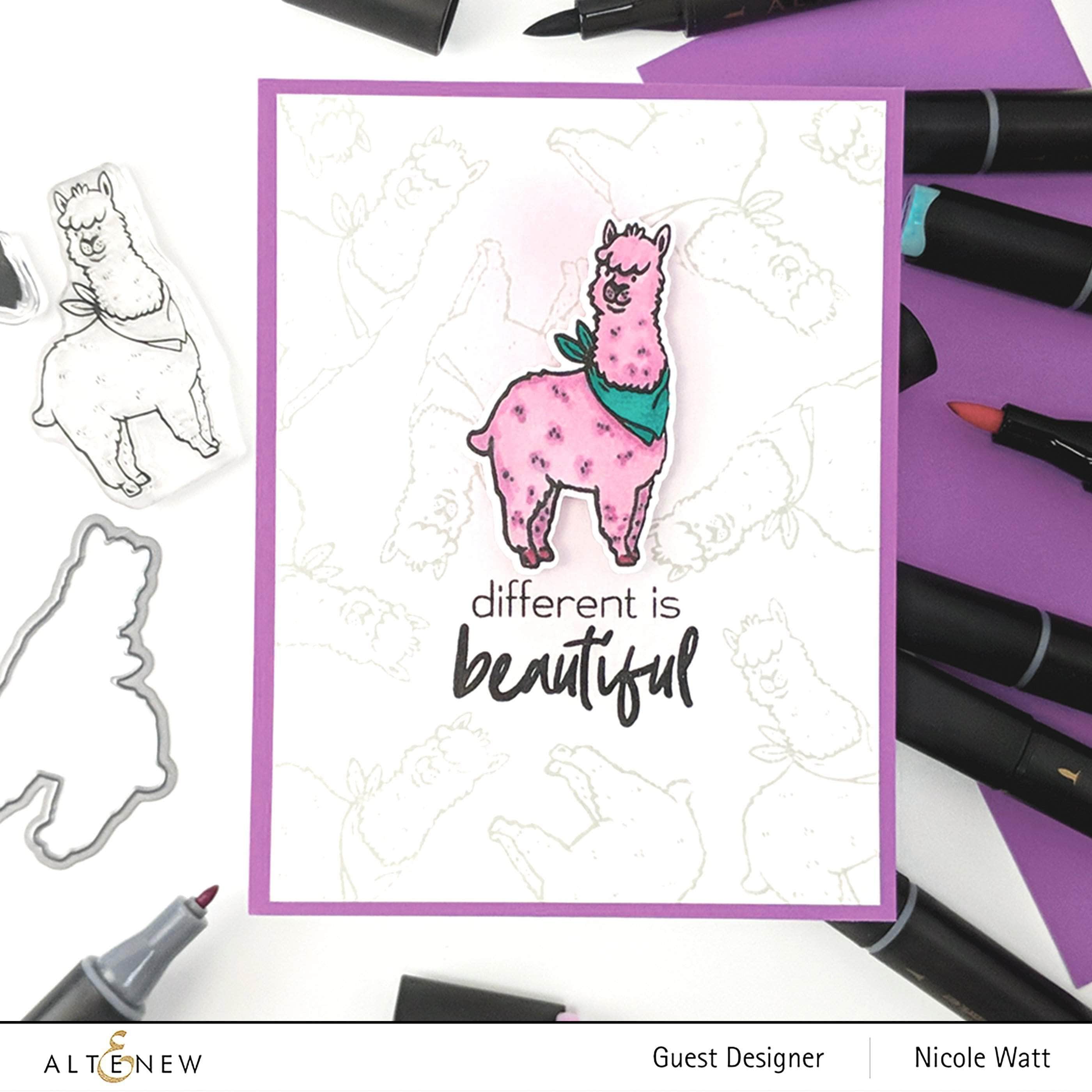 altenew-alpaca-stempelset-mini-tiermotiv-2-stempel image 2