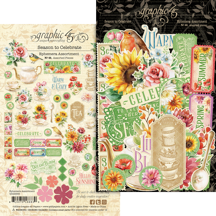 graphic-45-season-to-celebrate-ephemera-set-32-karten image 1