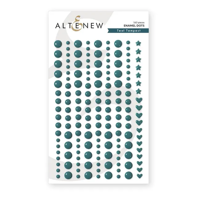 altenew-embellishments-teal-tempest-enamel-dots-selbstklebend image 1
