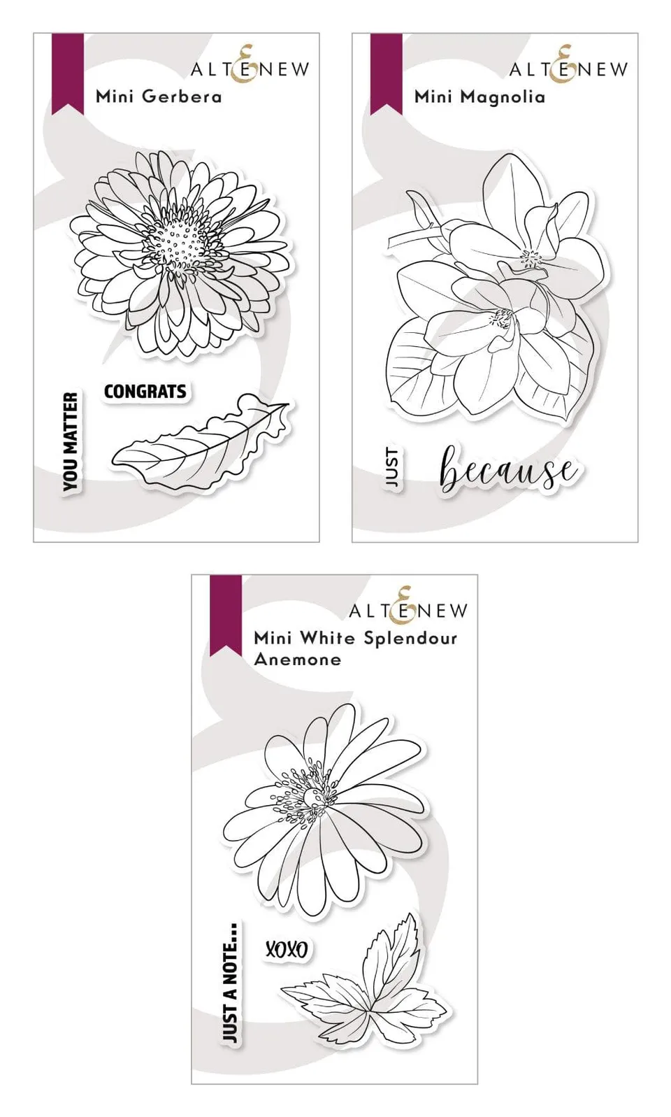 altenew-nostalgic-memories-mini-stempel-bundle-blumen-3-teilig image 1