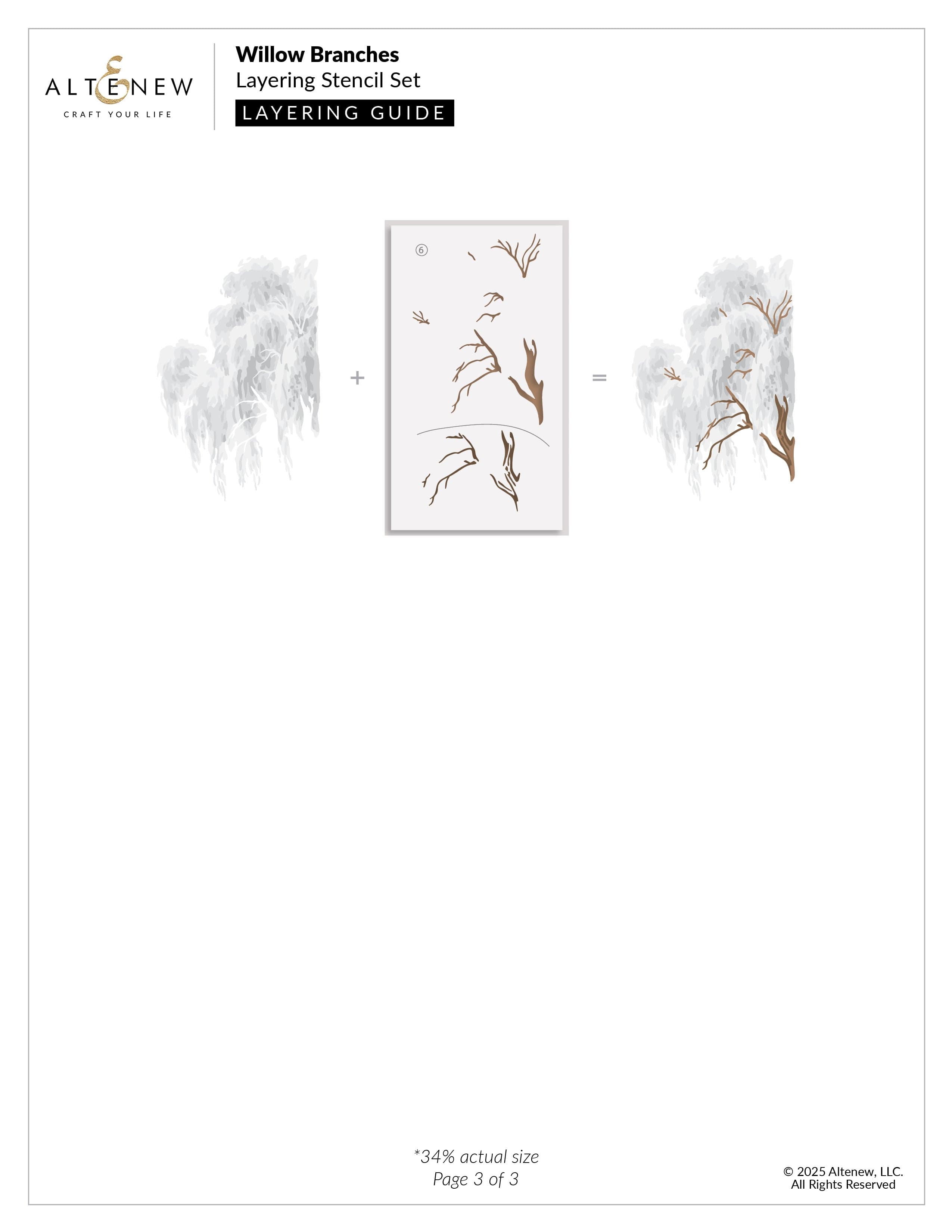 altenew-stencils-willow-branches-complete-bundle-stanzen-schablone image 6
