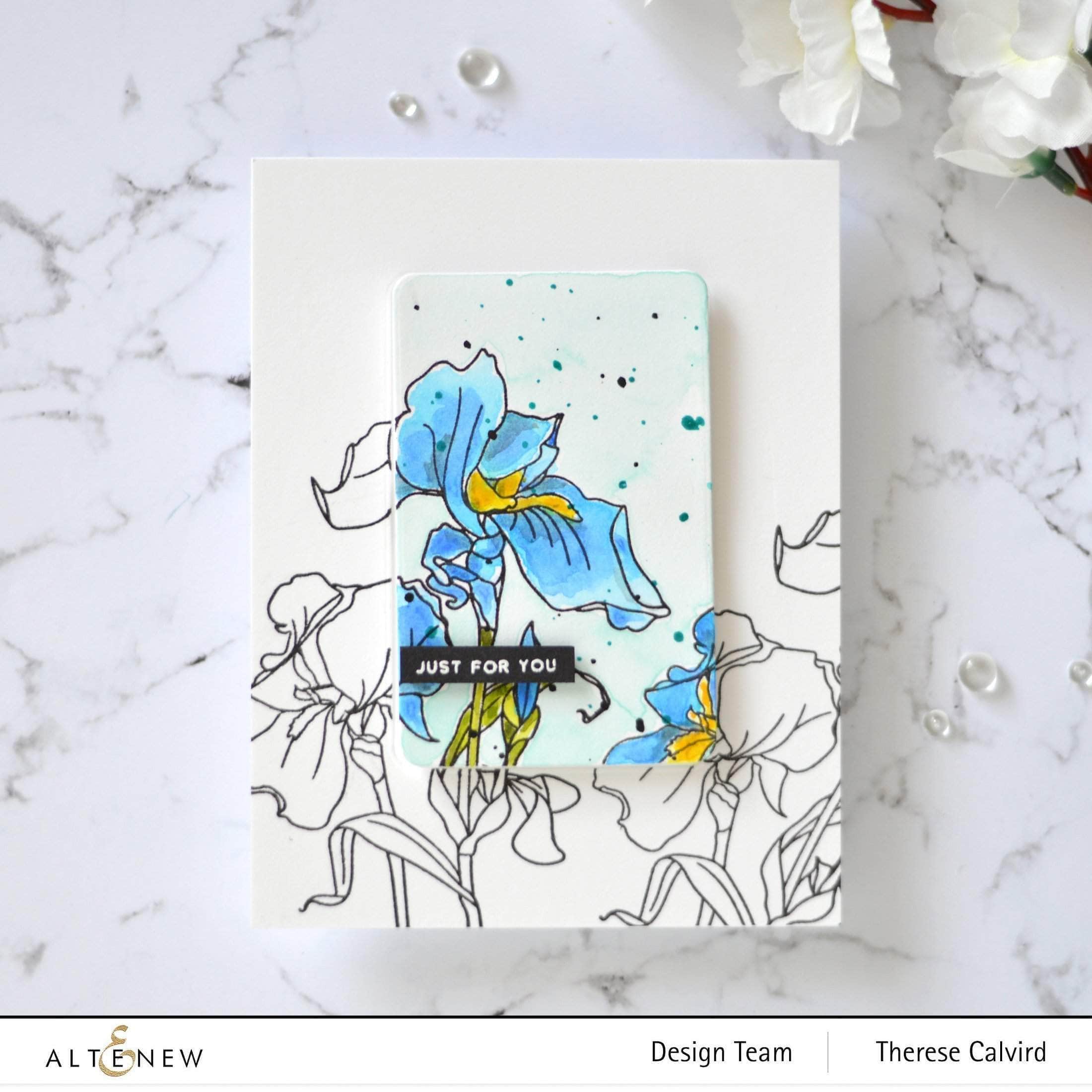 altenew-paint-a-flower-iris-outline-stempelset-4x6-blumen image 2