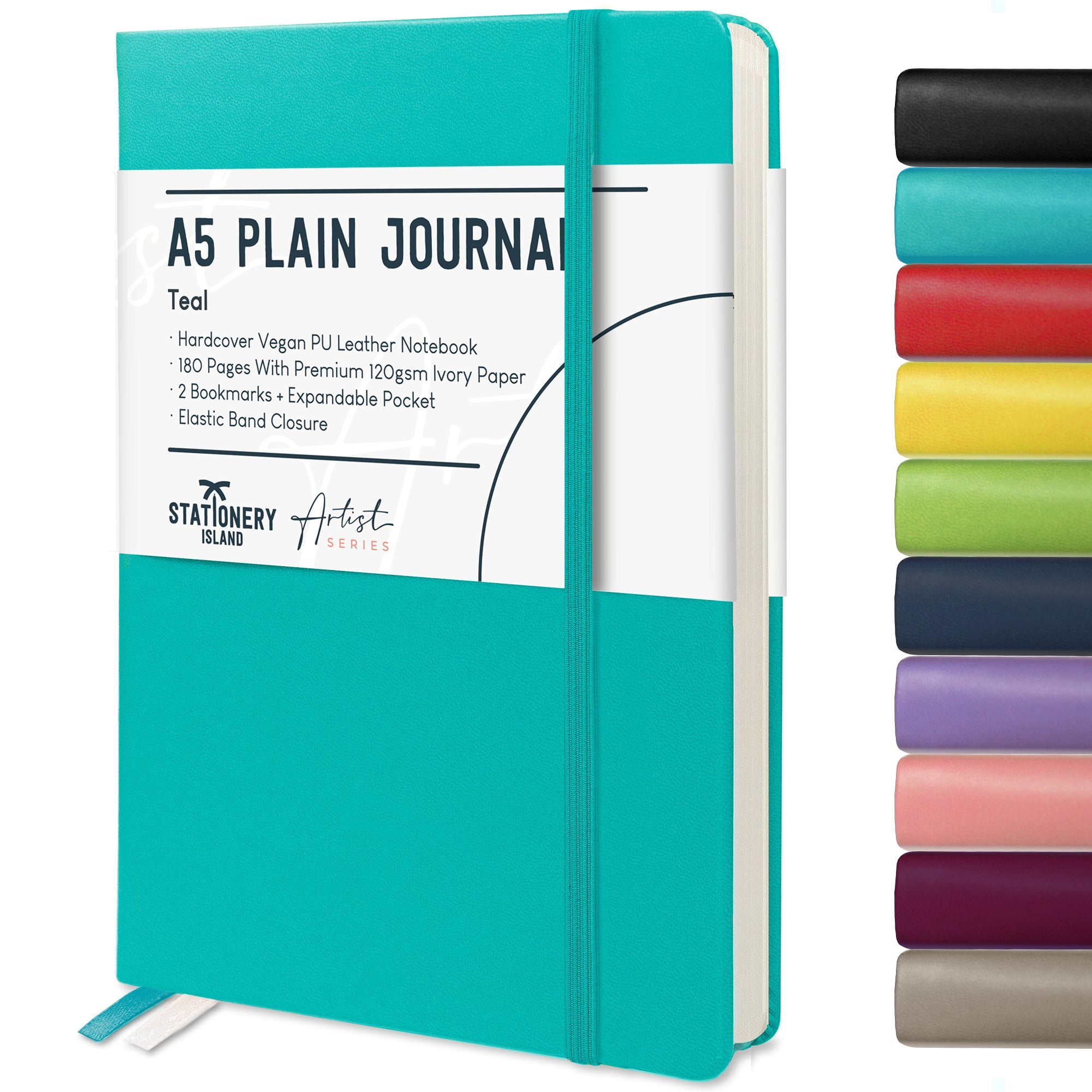 stationery-island-journals-a5-skizzenbuch-blanko-schwarz-180-s image 3