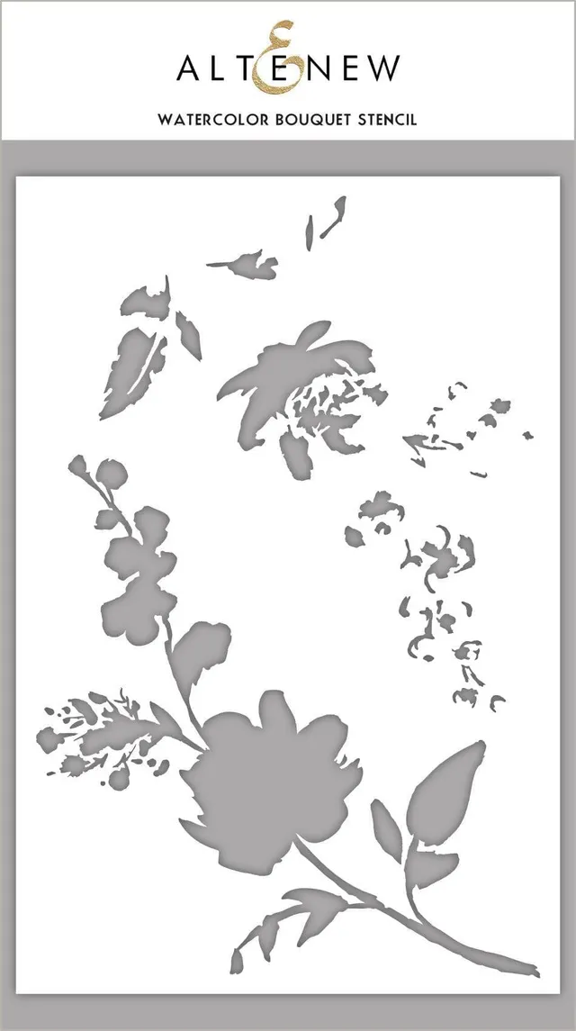 altenew-watercolor-bouquet-stencil-schablone-floral-6x9 image 1