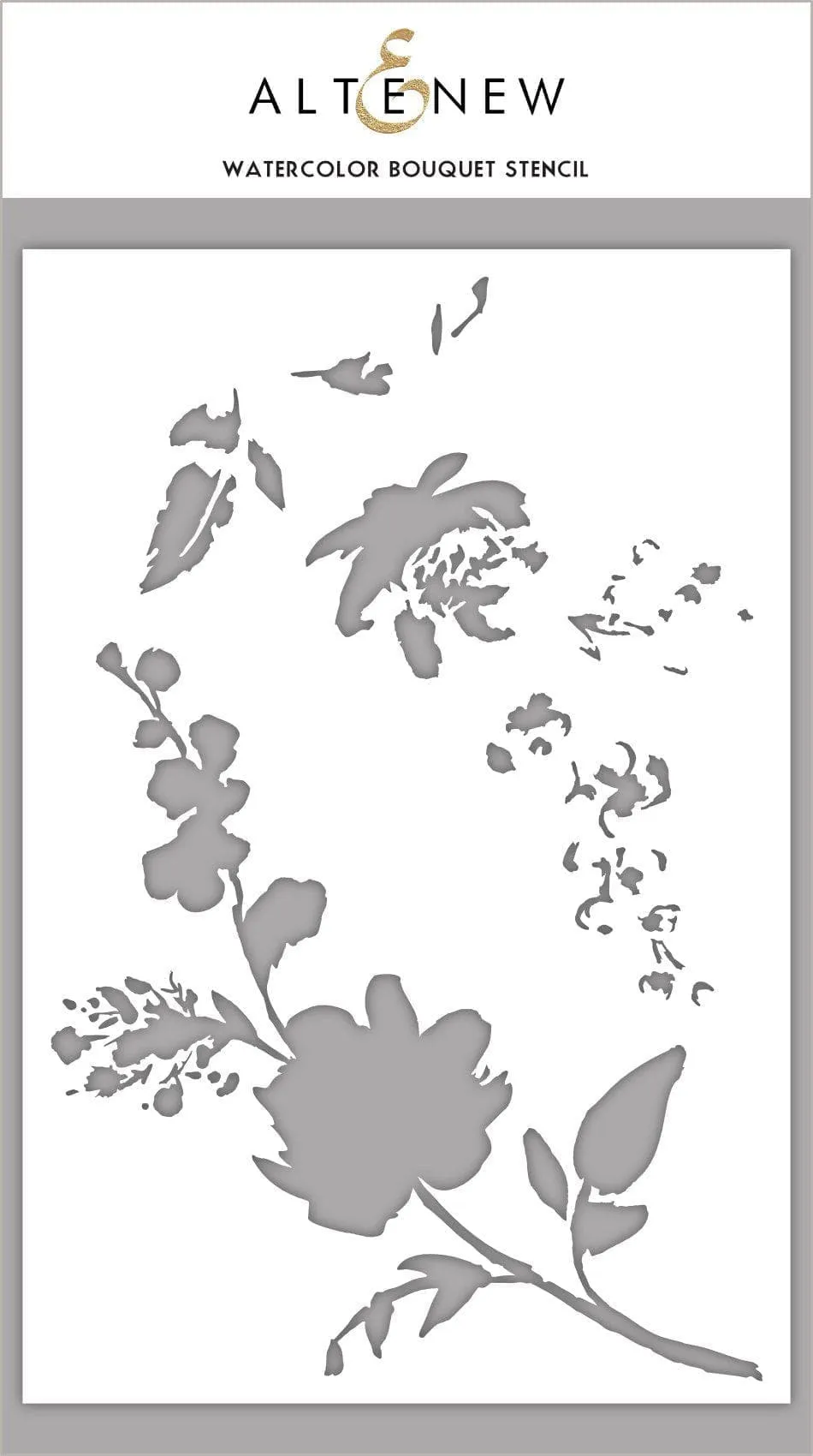 altenew-watercolor-bouquet-stencil-schablone-floral-6x9 image 1