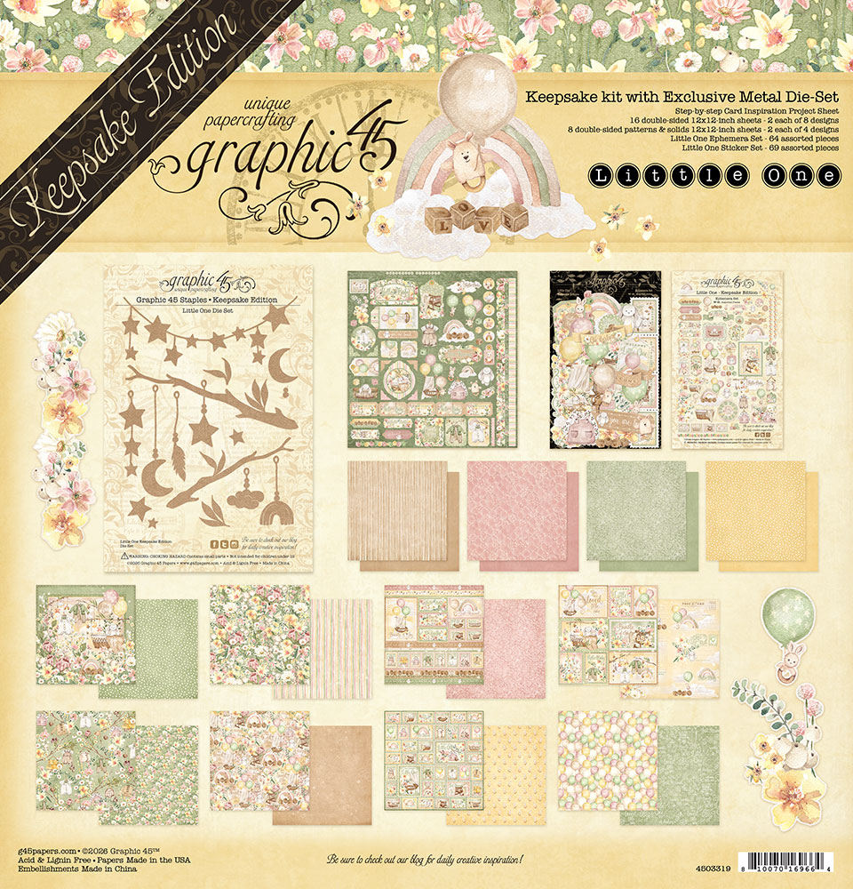 graphic-45-little-one-keepsake-kit-12x12-mit-stanzformen image 1