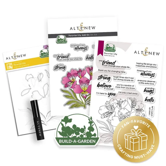 altenew-build-a-garden-peruvian-lily-stempel-schablone-lilie image 1