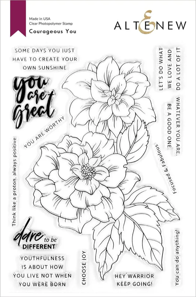 altenew-courageous-you-stamp-set-blumen-6x8-kontur image 1