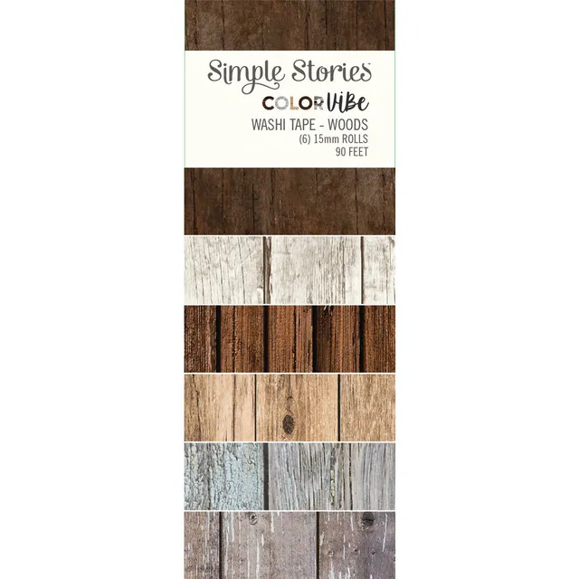 simple-stories-color-vibe-washi-tape-woods-6-rollen-set image 1