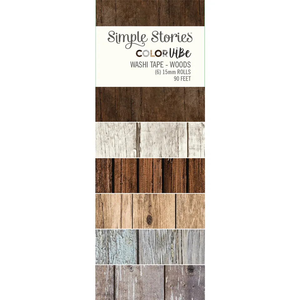 simple-stories-color-vibe-washi-tape-woods-6-rollen-set image 1