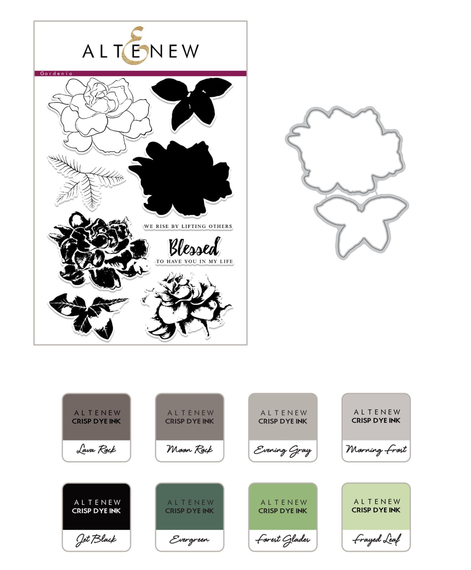 altenew-build-a-flower-gardenia-stempel-tinte-set image 1