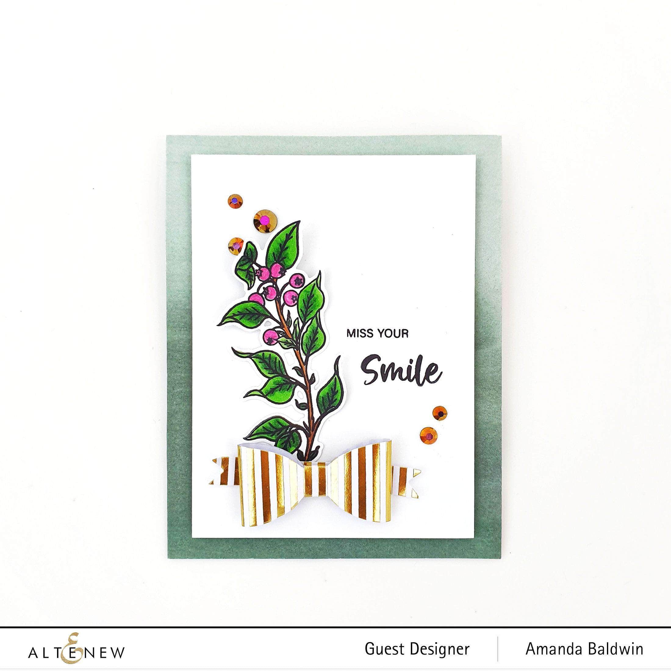 altenew-lingonberry-branch-ministempel-2x3-beeren image 4
