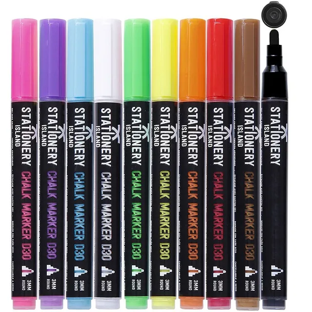 stationery-island-chalk-marker-kreidemarker-wei-6er-3mm image 1