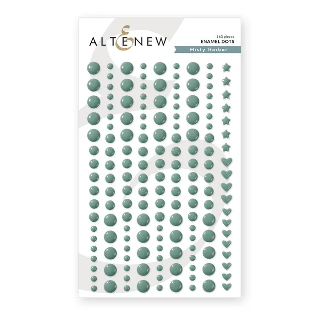 altenew-misty-harbor-enamel-dots-emaille-sticker-graublau image 1
