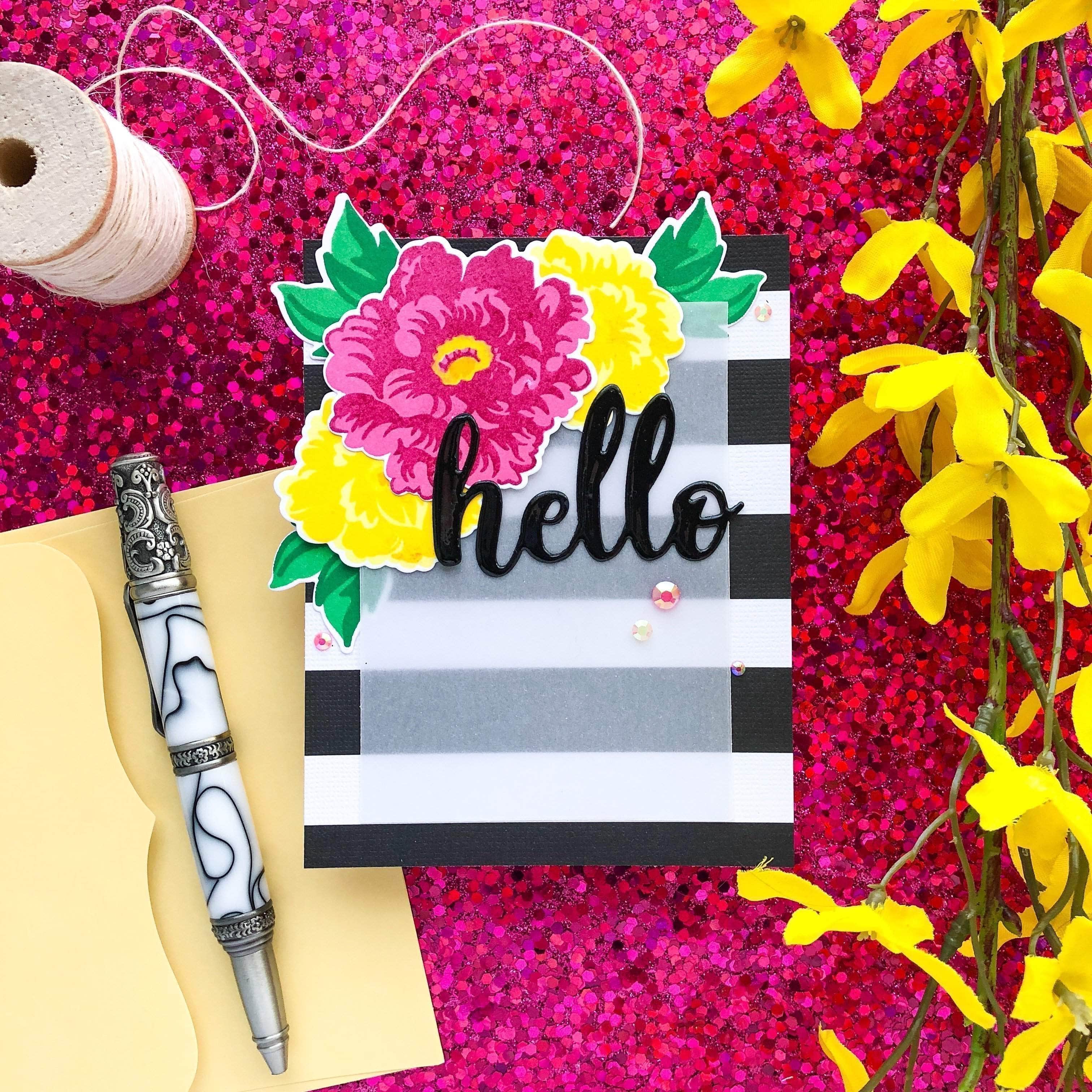 altenew-simply-hello-stanze-hello-schriftzug-schreibschrift image 2