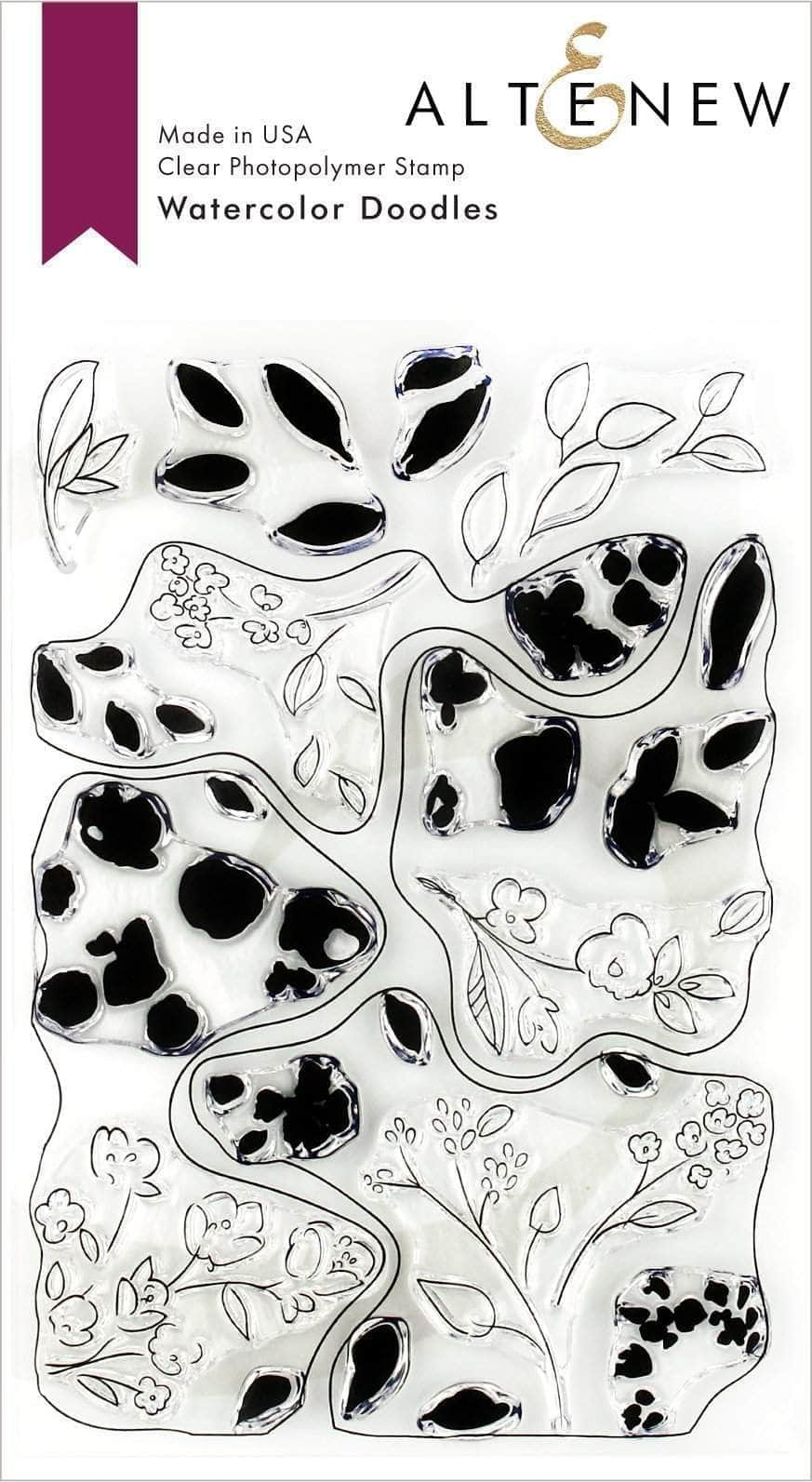 altenew-watercolor-doodles-stempelset-floral-22-teilig image 1
