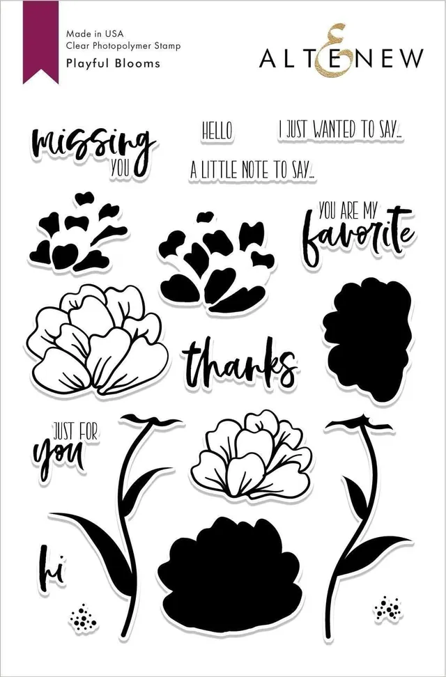 altenew-playful-blooms-stempelset-blumen-clear-6x8 image 1