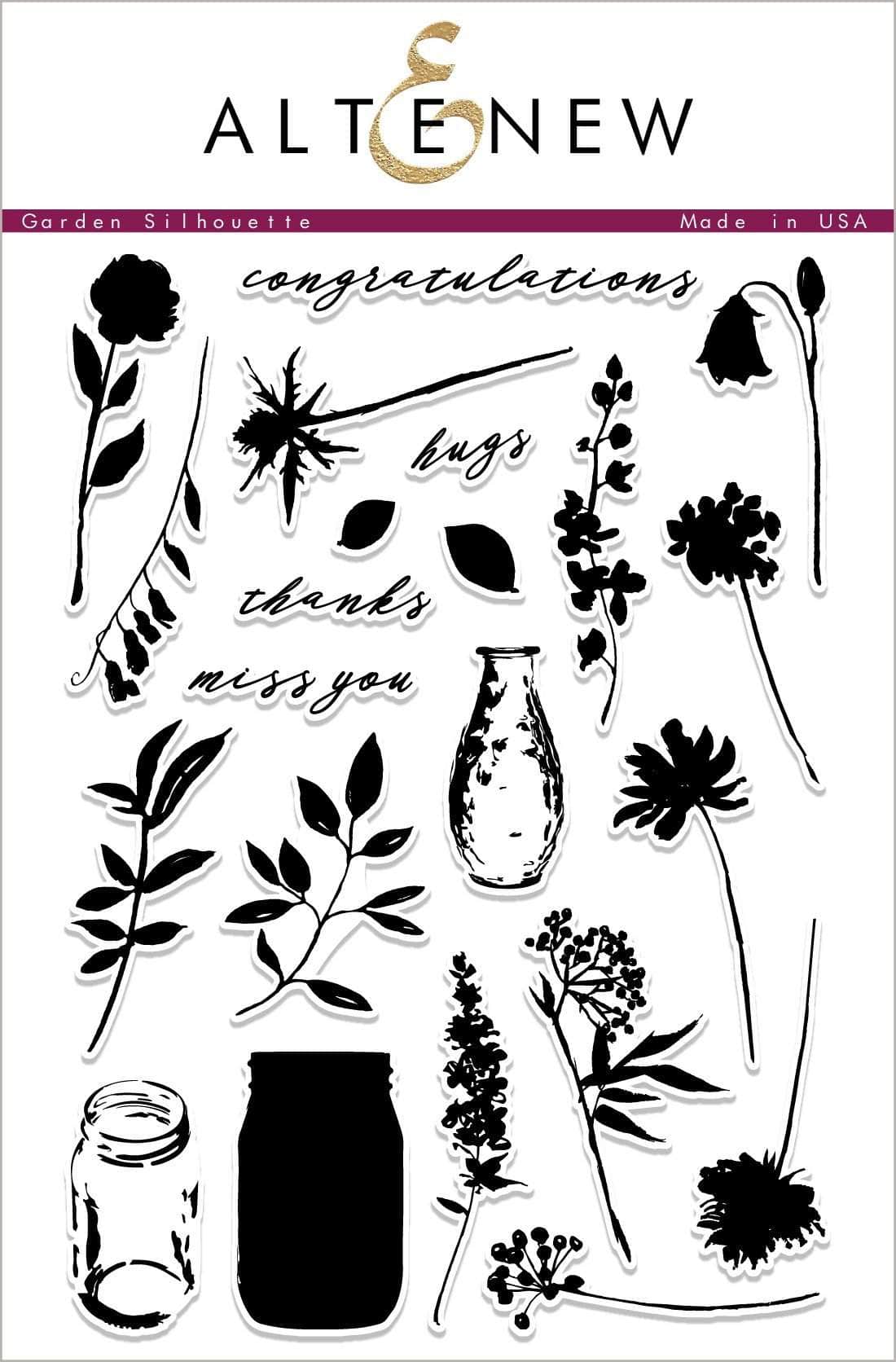 altenew-garden-silhouette-stempelset-floral-6x8 image 1