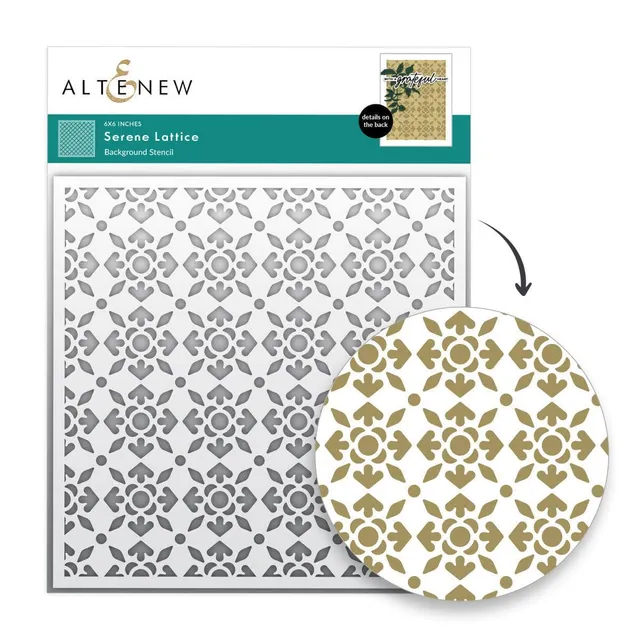 altenew-serene-lattice-stencil-6x6-zoll-hintergrund image 1