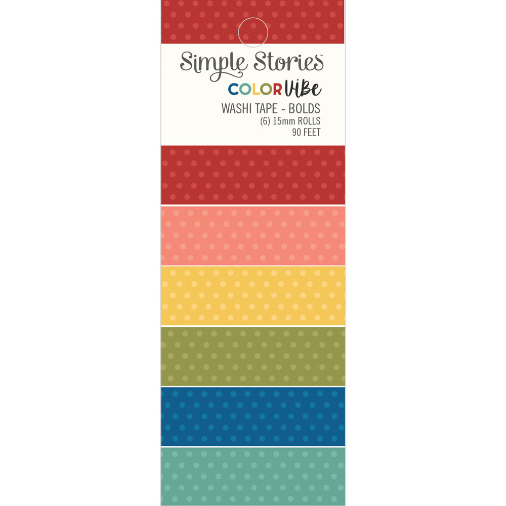 simple-stories-color-vibe-bolds-washi-tape-6-rollen-15-mm image 1