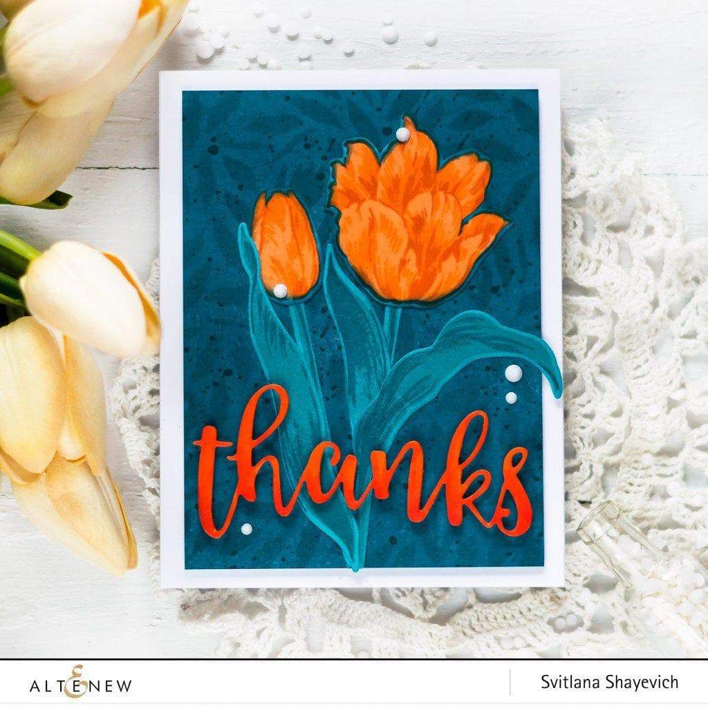 altenew-exotic-tulips-mask-stencil-schablone-6x6-zoll-floral image 2