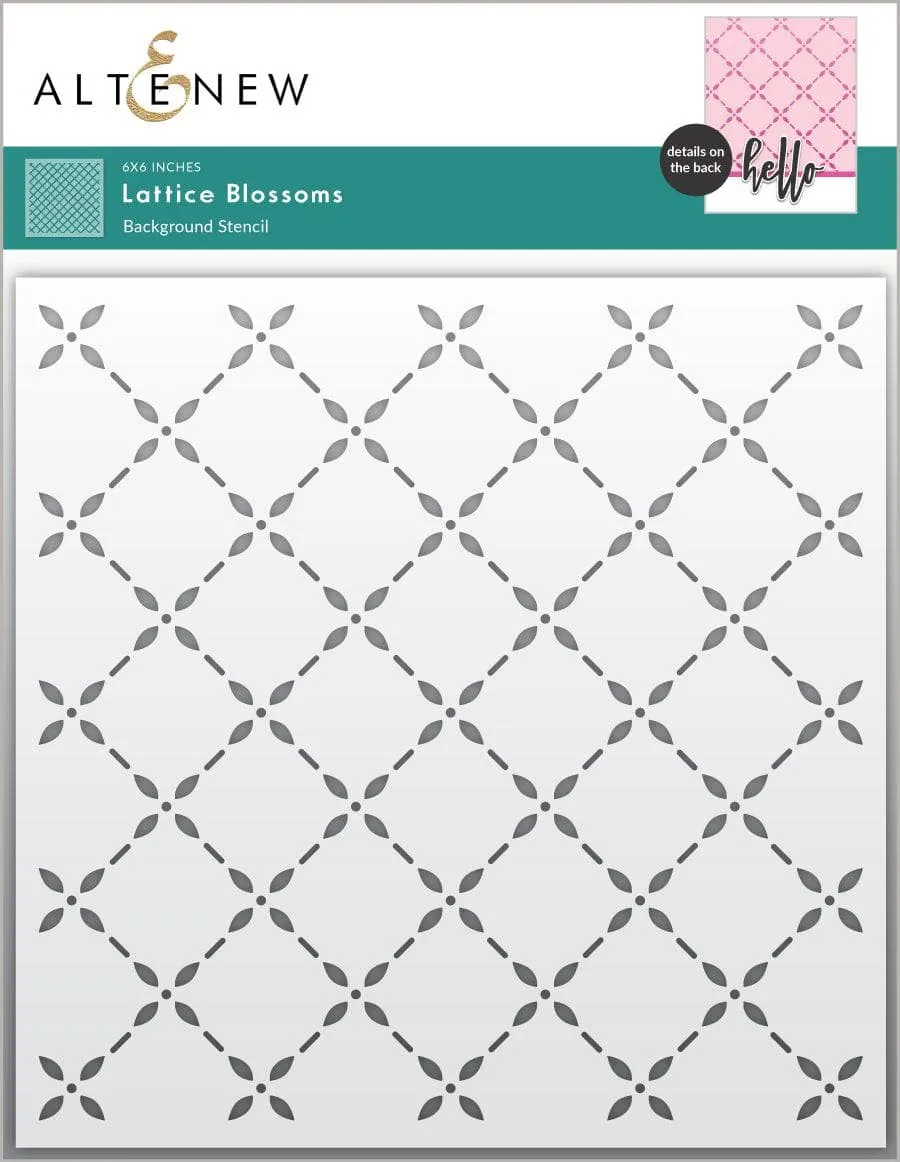 altenew-lattice-blossoms-schablone-15x15-cm-hintergrund image 1