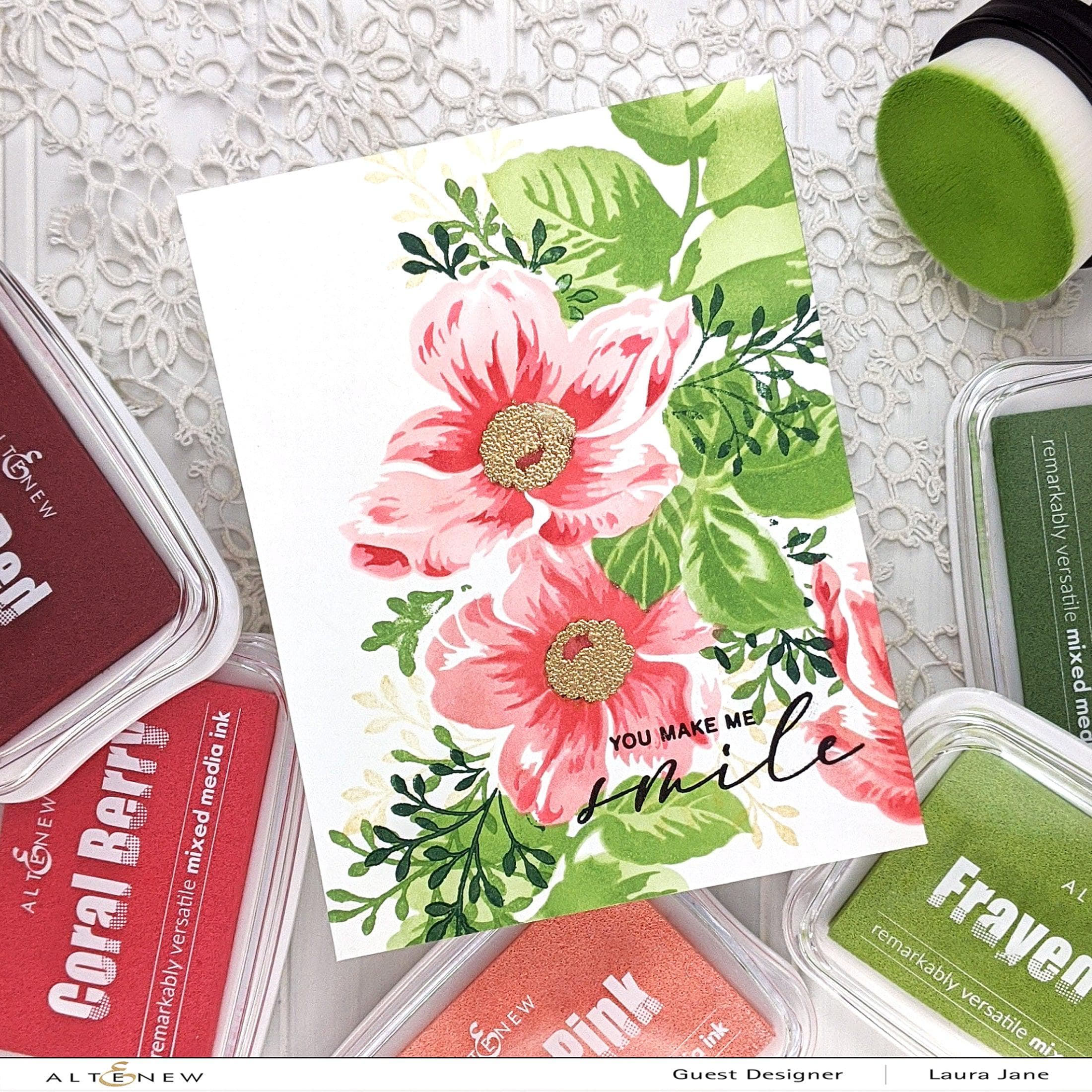 altenew-you-are-beautiful-schablonen-blumen-set-coloring image 3
