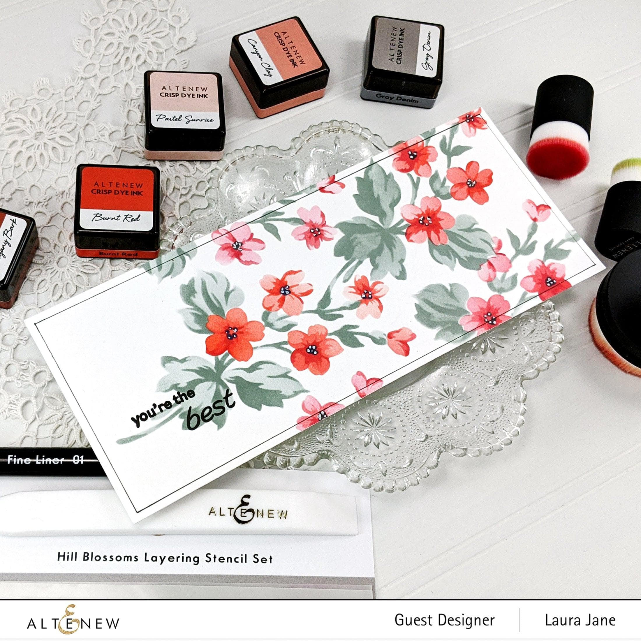 altenew-hill-blossoms-layering-stencil-blumen-2-in-1 image 2
