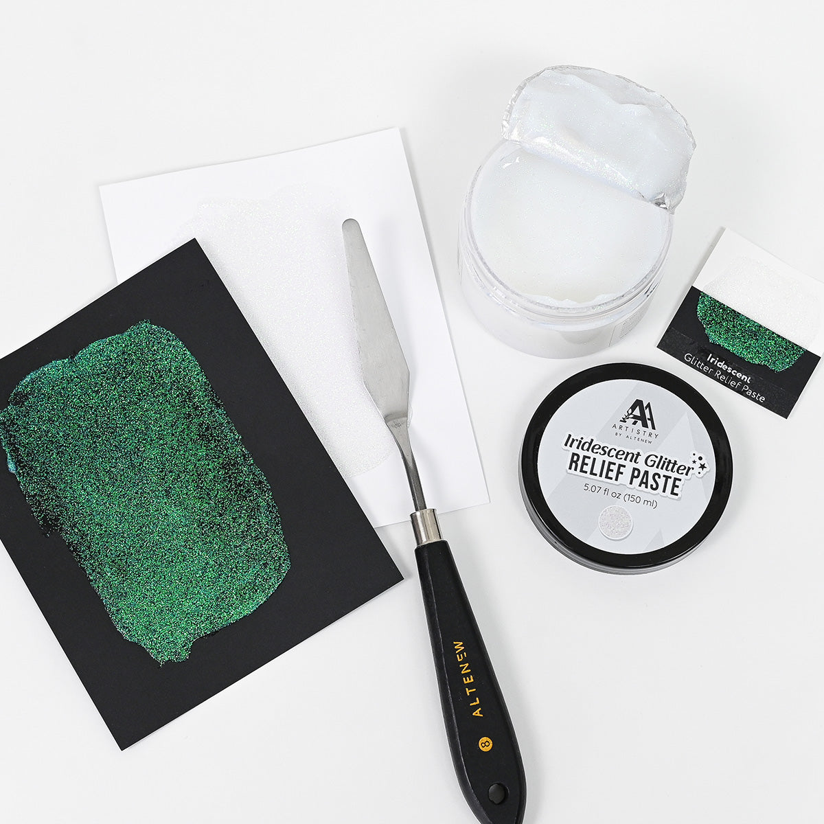 altenew-iridescent-glitter-relief-paste-strukturpaste-glitzer image 3