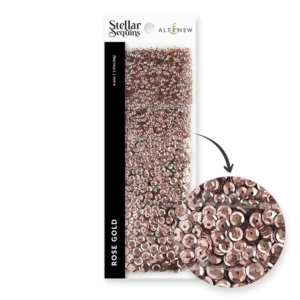 altenew-stellar-sequins-pailletten-rose-gold-36g image 1