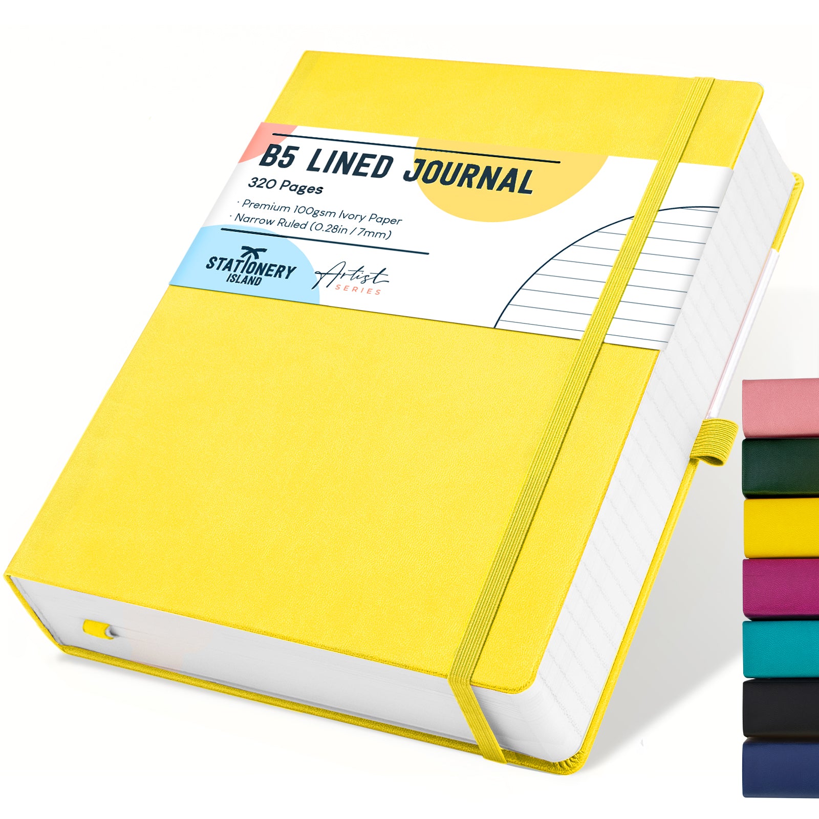stationery-island-journal-notizbuch-b5-liniert-schwarz-320-seiten image 7