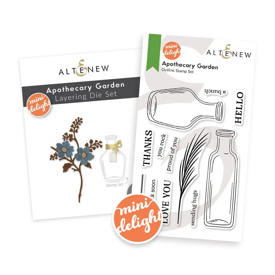 altenew-mini-delight-apothecary-garden-stempelset-blumen-mit-stanzen image 1