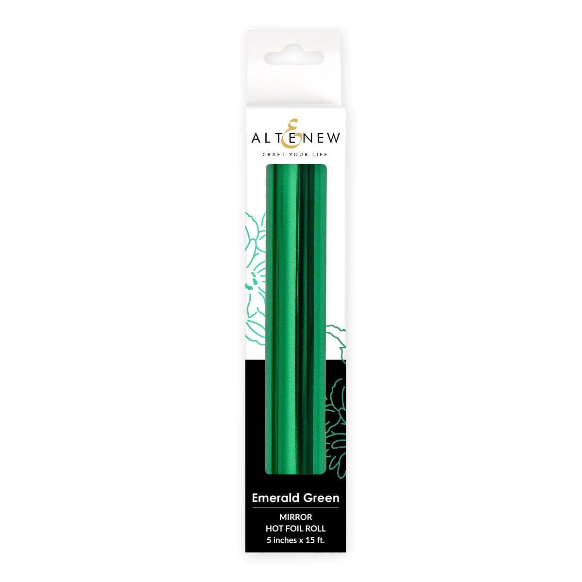 altenew-press-plates-hot-foil-roll-emerald-green-mirror-5x15 image 1