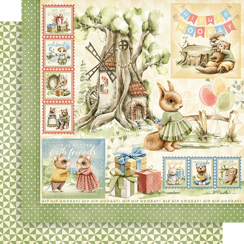 graphic-45-hip-hip-hooray-8x8-papierblock-16-bl-tter image 2