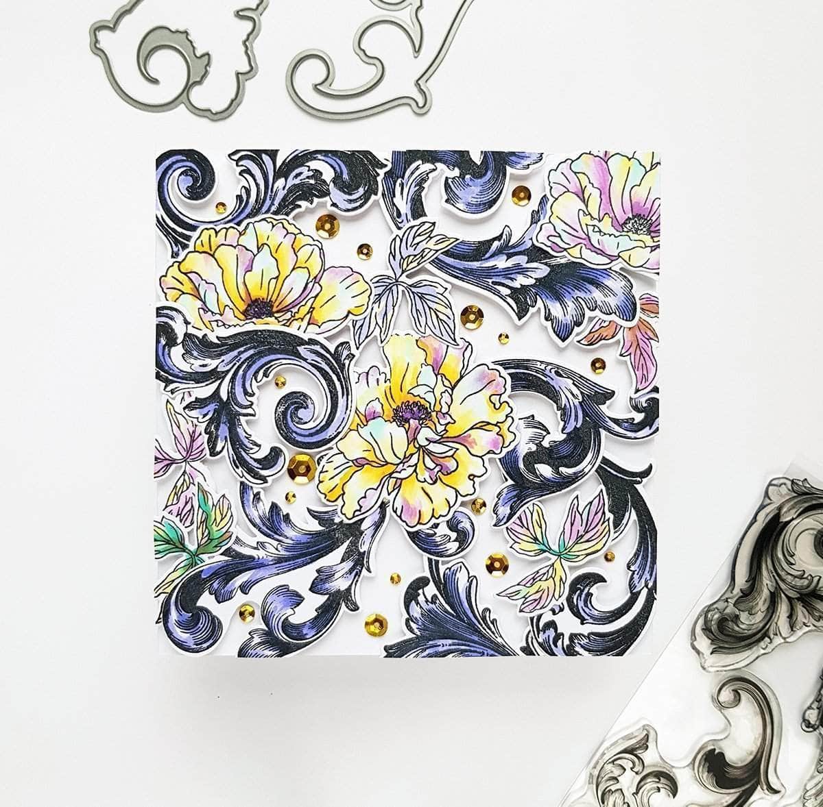 altenew-baroque-motifs-stanzschablonen-set-ornament-5-teilig image 4