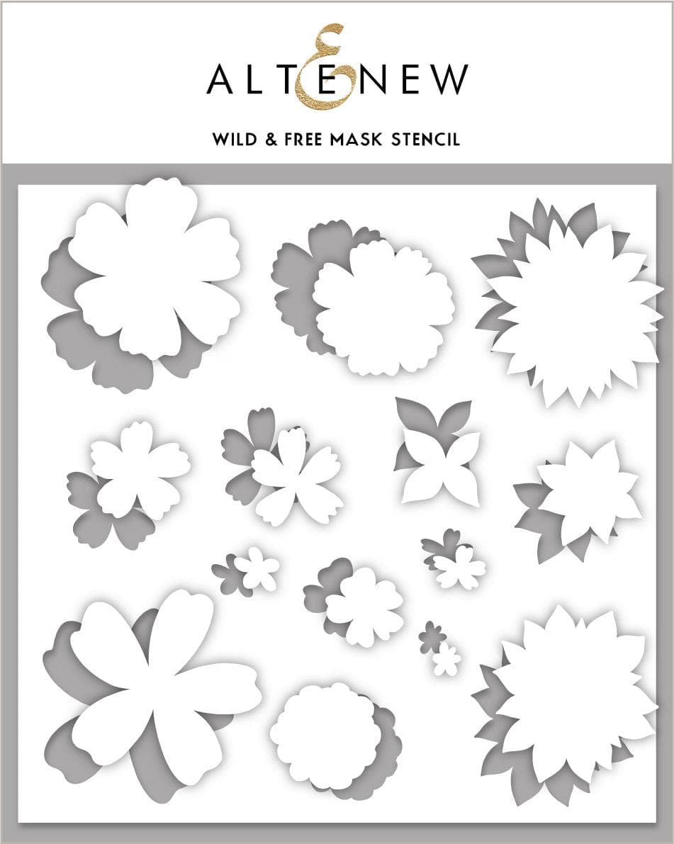 altenew-wild-free-mask-stencil-schablone-6x6-blumen image 1