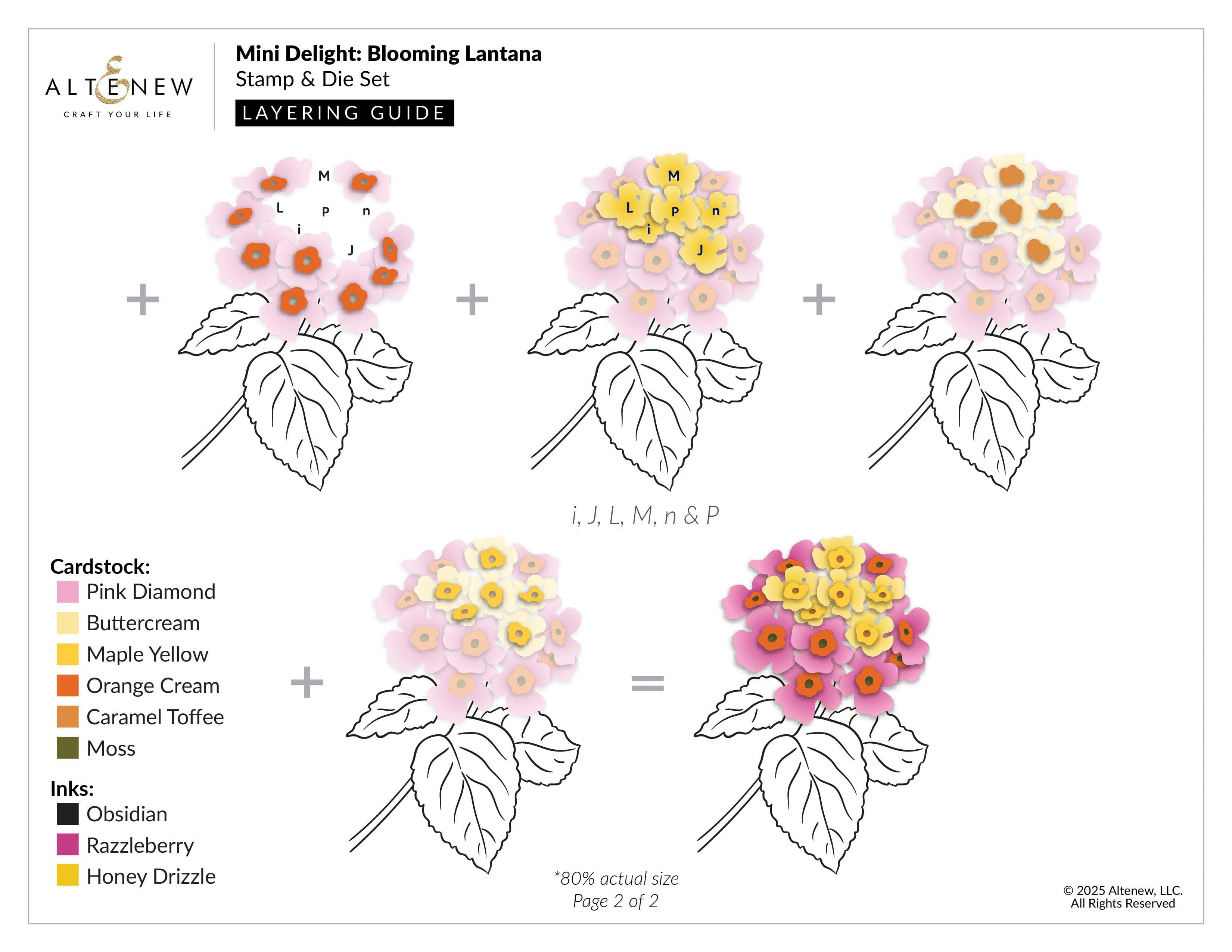 altenew-mini-delight-blooming-lantana-stempel-stanzen-set image 3