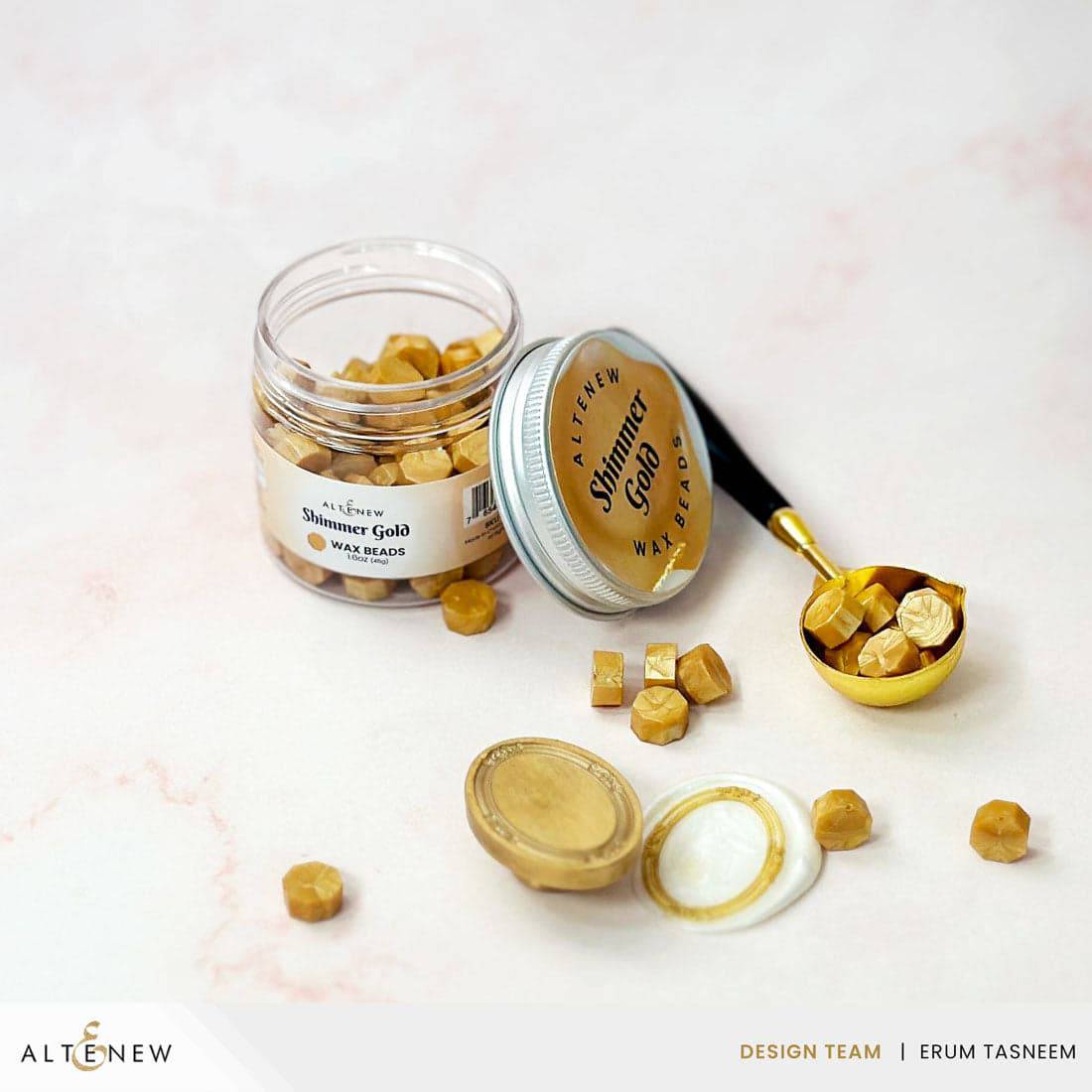 altenew-shimmer-gold-wax-beads-siegelwachs-100-perlen image 7