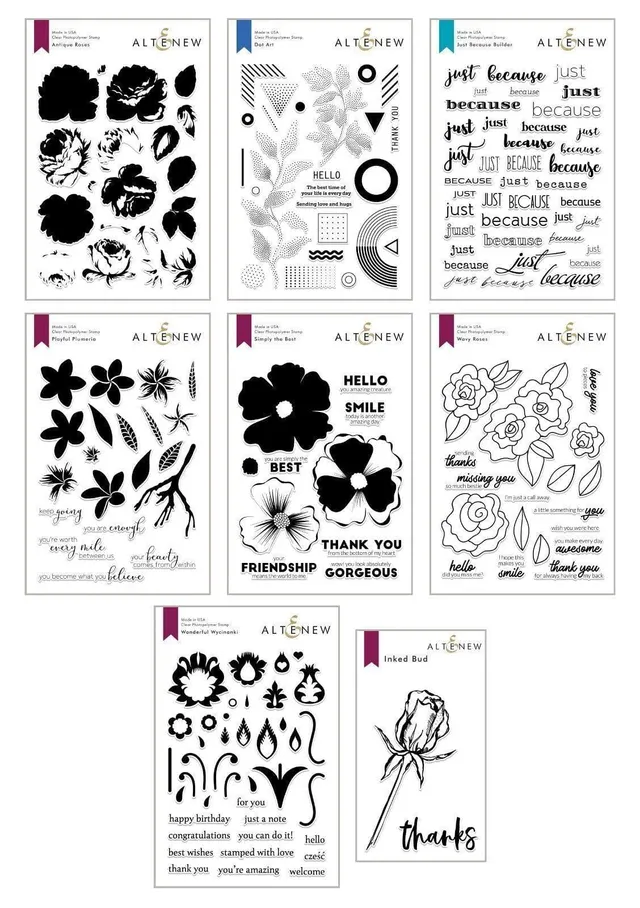 altenew-stamps-stamped-sketched-stempelset-8er-bundle image 1