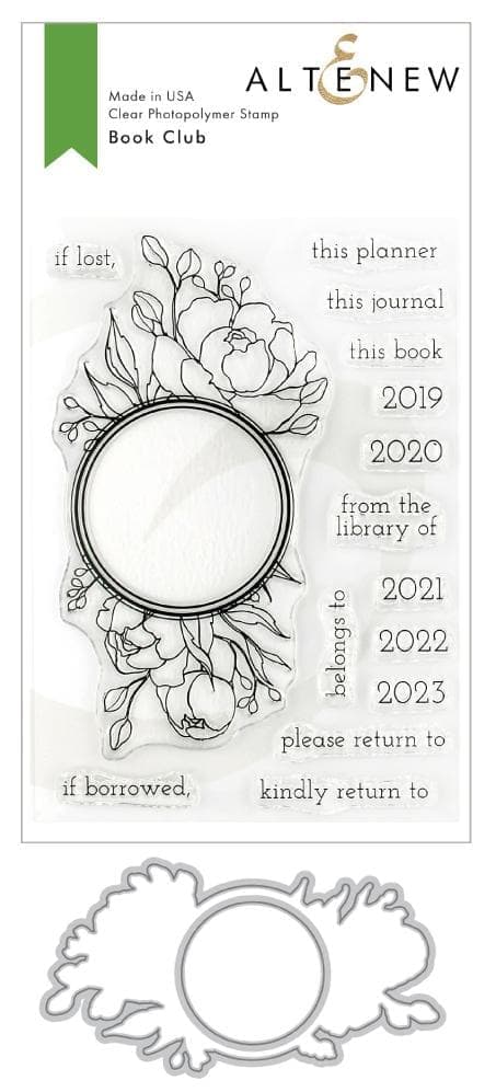 altenew-book-club-stempel-komplett-set-buch-floral image 1