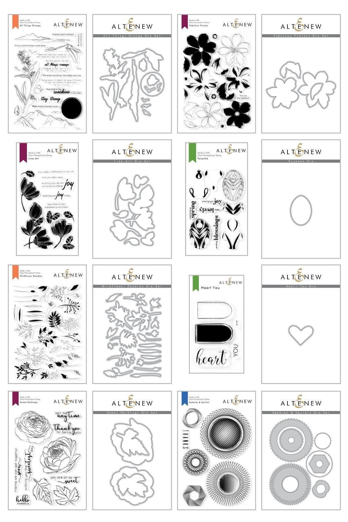 altenew-sweet-fabulous-stempel-stanzen-bundle-8-sets image 1