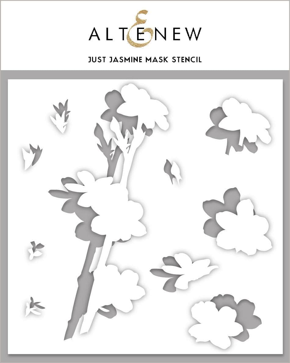 altenew-stencils-just-jasmine-mask-stencil-schablone-6x6-floral image 1