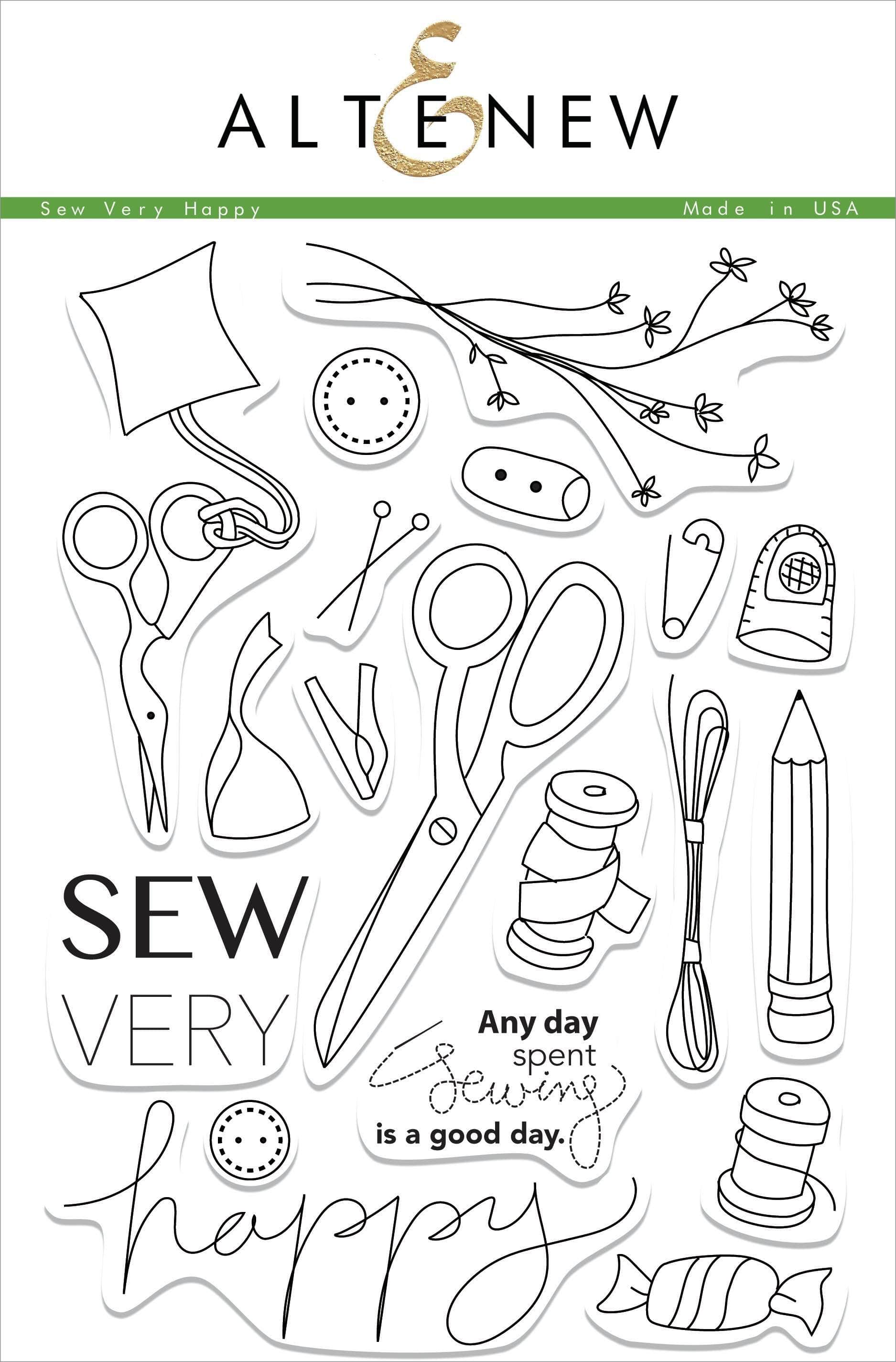 altenew-sew-very-happy-stempelset-n-hen-19-teilig image 1